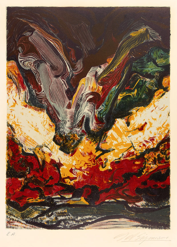Paisaje Explosivo (Explosive Landscape) by David Alfaro Siqueiros - Davidson Galleries