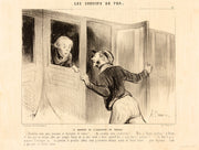 Le Danger de s'Assoupir en voyage by Honoré Daumier - Davidson Galleries