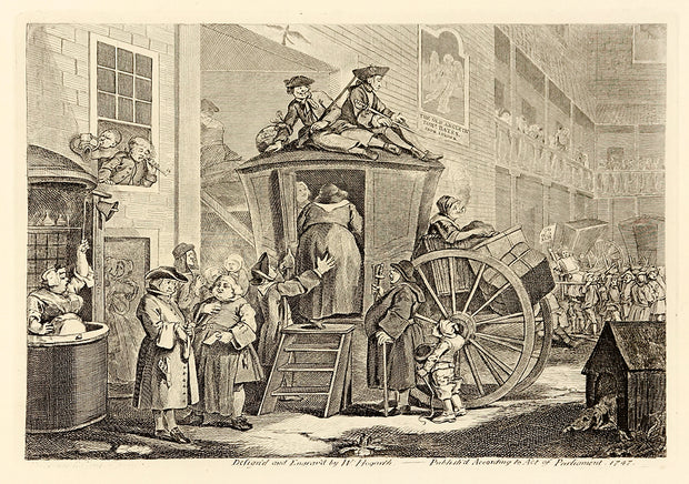The Stagecoach (Alternate Title: The Country Inn Yard) by William Hogarth - Davidson Galleries