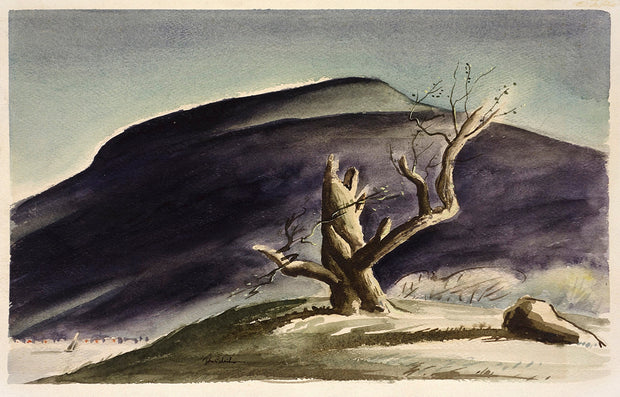 Tree with Gray Mountain by John C. Menihan - Davidson Galleries