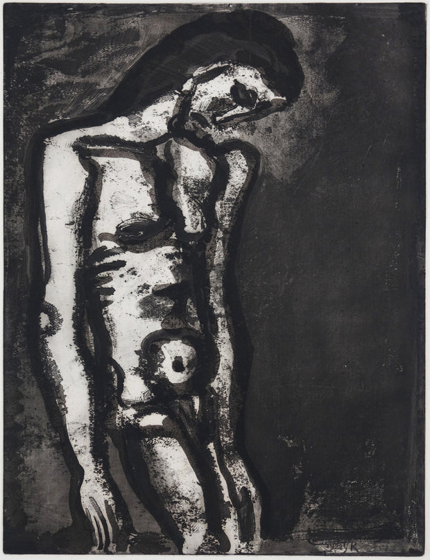 Plate 3. Toujours flagellé... (Forever scourged...) by Georges Rouault - Davidson Galleries
