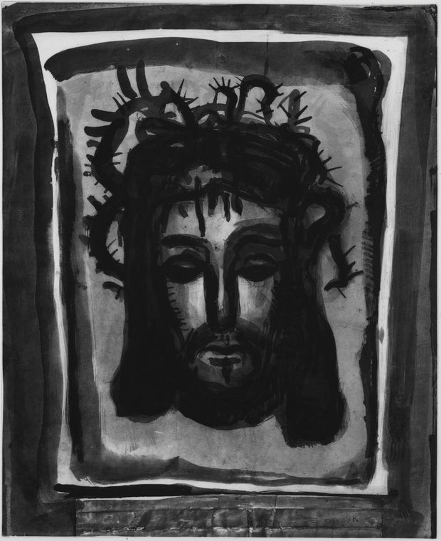 Plate 58. C’est par ses meurtrissures que nous sommes guéris. (Is 53:5) (It is by his wounds that we are healed.) by Georges Rouault - Davidson Galleries