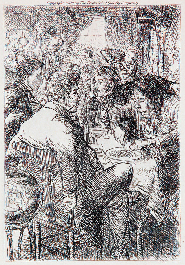 Four Friends at the Cafe by John Sloan - Davidson Galleries