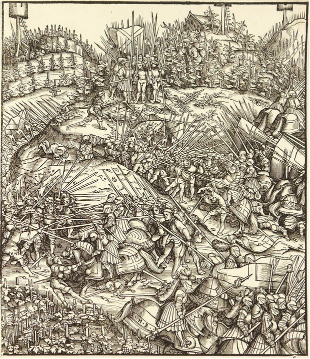 Battle Scene (Illustration for Der Weisskönig) by Hans Burgkmair - Davidson Galleries