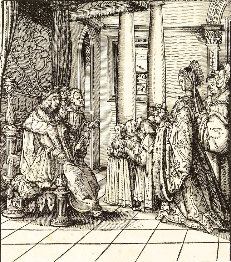 Unidentified Scene (Illustration for Der Weisskönig) by Hans Burgkmair - Davidson Galleries