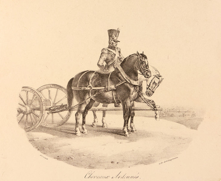 Chevaux Ardennés by Jean-Louis André Théodore Géricault - Davidson Galleries