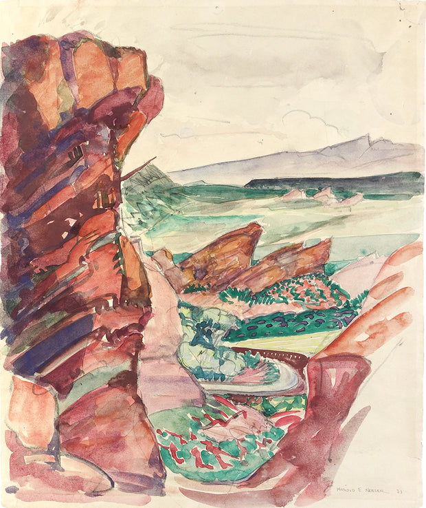 Red Rocks - Colorado by Harold E. Keeler - Davidson Galleries