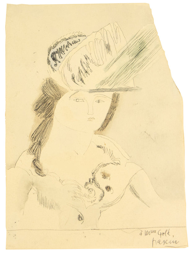 Young Woman with Hat by Jules Pascin - Davidson Galleries