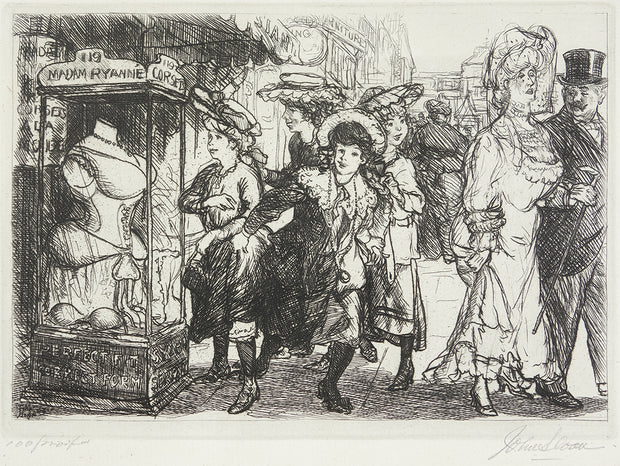 The Show Case by John Sloan - Davidson Galleries