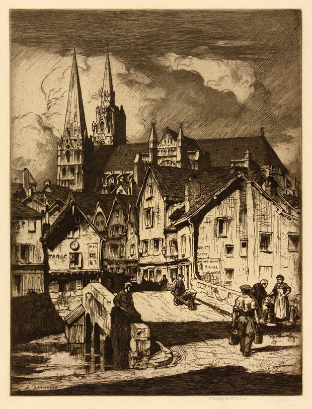 Chartres Cathedral by Alfred Charles Stanley Anderson - Davidson Galleries