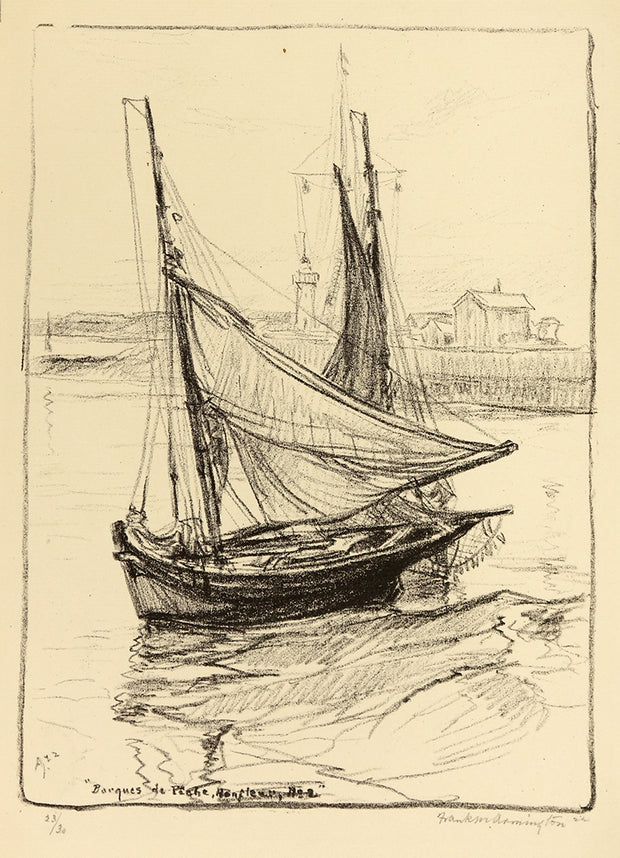 Barques De Pêche, Honfleur, No. 2 by Frank Armington - Davidson Galleries