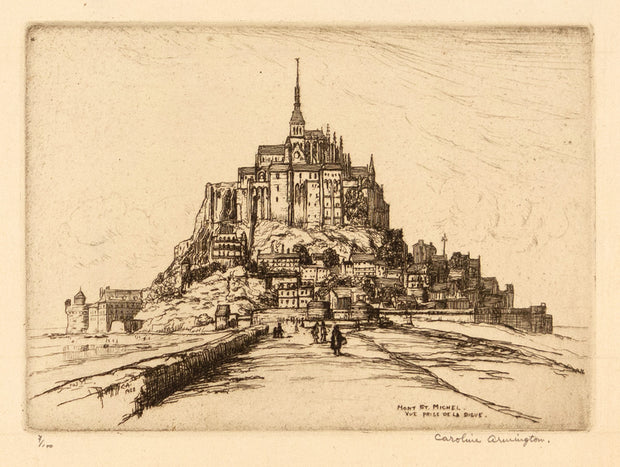 Mont St. Michel, vue Prise de la Digue by Caroline Armington - Davidson Galleries