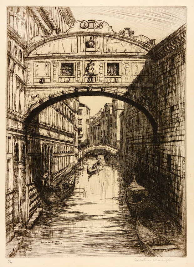 Ponte Dei Sospiri, Venice by Caroline Armington - Davidson Galleries