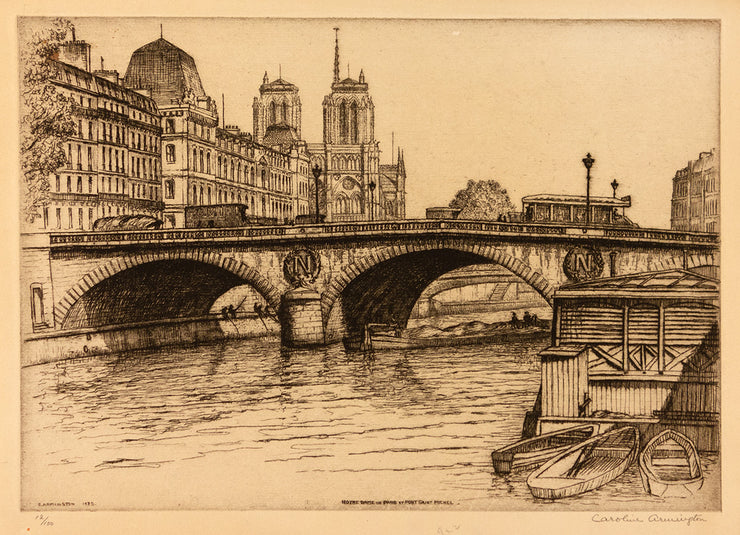 Notre Dame de Paris et Pont St. Michel by Caroline Armington - Davidson Galleries