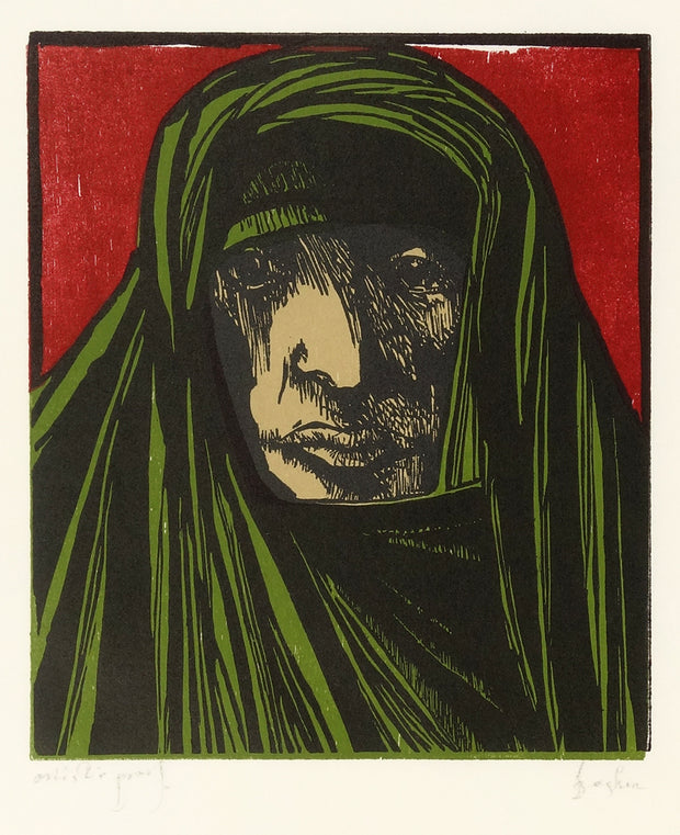 Sibyl (Red and Green) by Leonard Baskin - Davidson Galleries