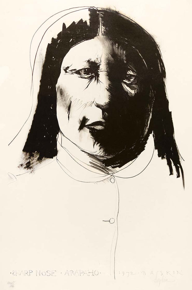 Sharp Nose, Arapaho by Leonard Baskin - Davidson Galleries