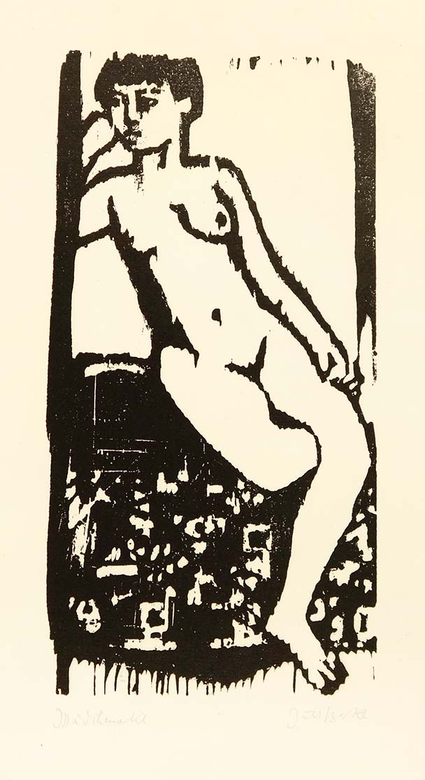 Mädchen Akt (Nude Girl) by Hubert Berke - Davidson Galleries