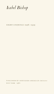 Isabel Bishop: Eight Etchings 1936-1959 (Complete Portfolio) by Isabel Bishop - Davidson Galleries