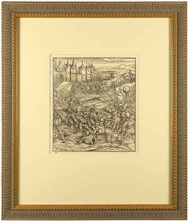 Block 70. Maximilian destroyed the faction... by Hans Burgkmair - Davidson Galleries