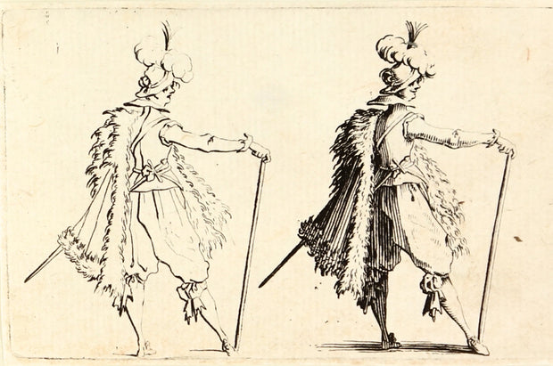 Nobleman With Long Walking Stick by Jacques Callot - Davidson Galleries