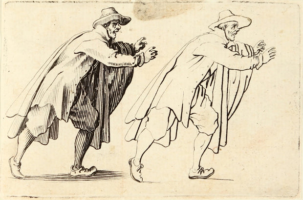 Man Moving Forward by Jacques Callot - Davidson Galleries