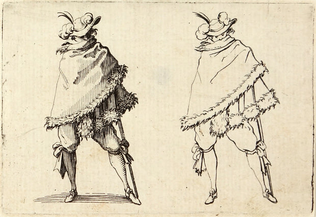 Nobleman with Muffled Face by Jacques Callot - Davidson Galleries