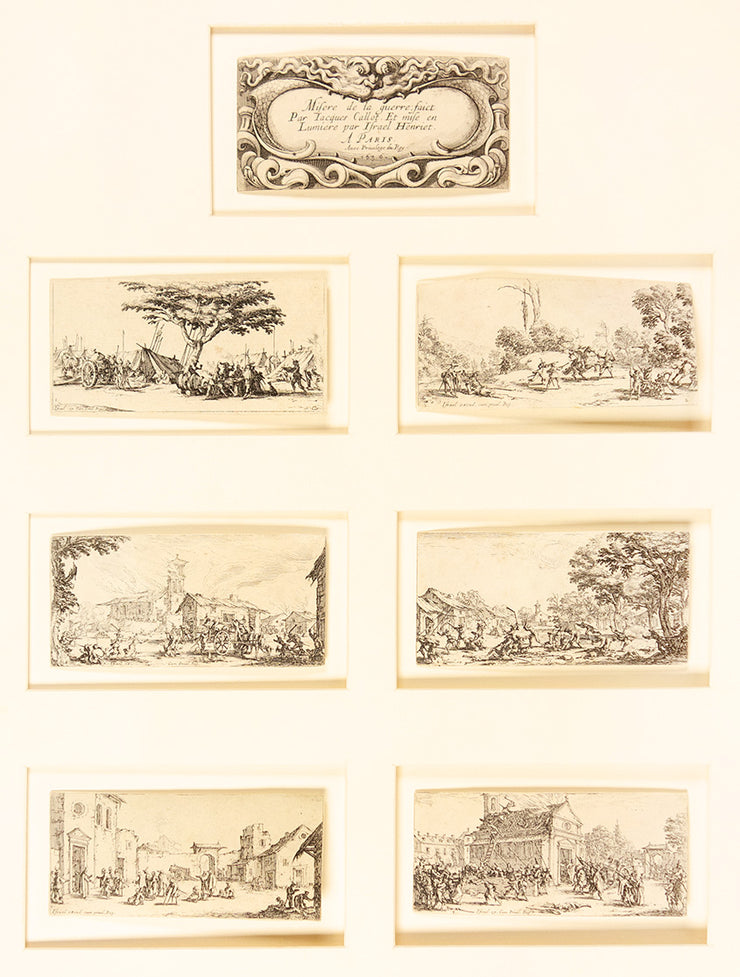 Les Petites Misères de la Guerre (Complete Set of 7 Etchings) by Jacques Callot - Davidson Galleries