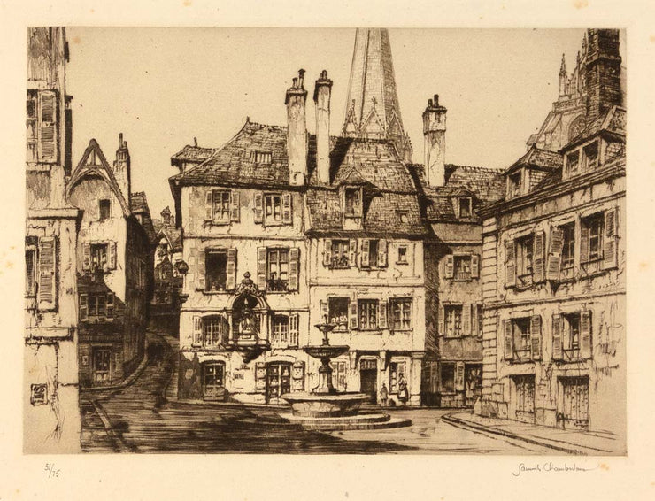Auxerre by Samuel Chamberlain - Davidson Galleries