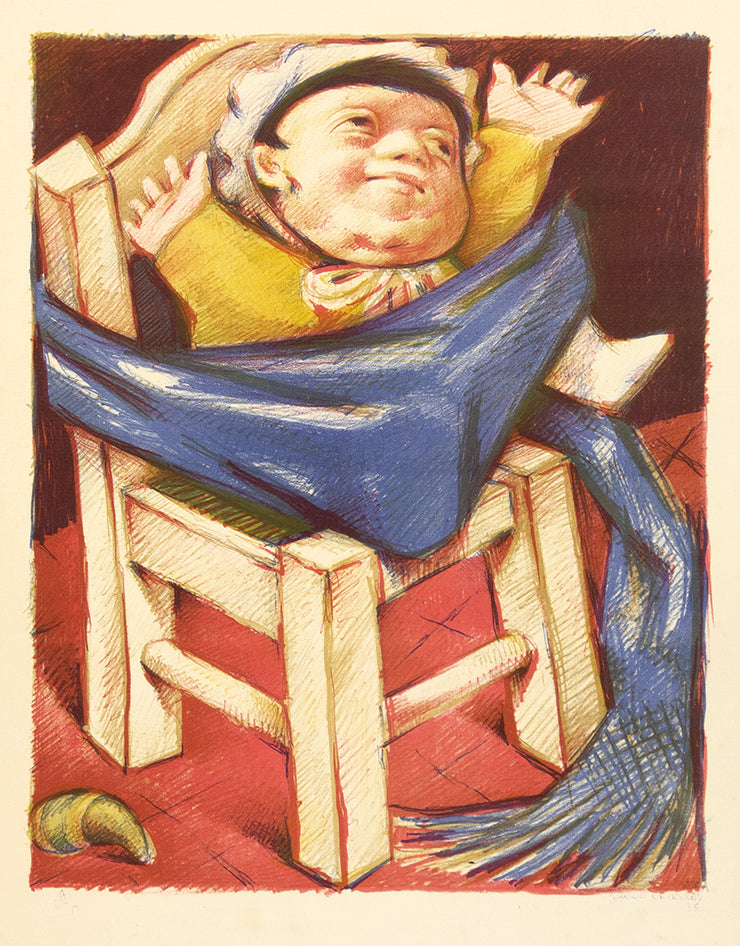 Baby on Chair by Jean Charlot - Davidson Galleries