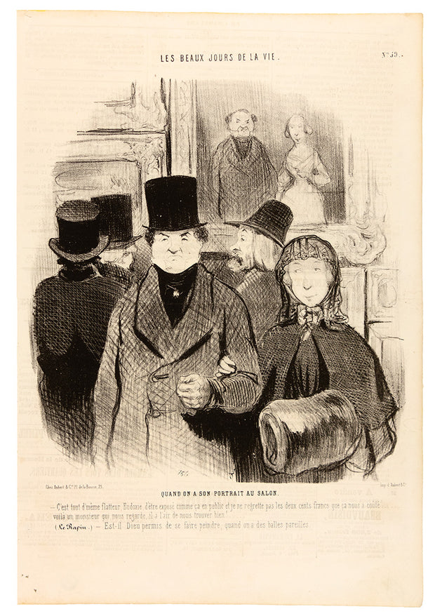 Quand on a son Portrait a Salon by Honoré Daumier - Davidson Galleries