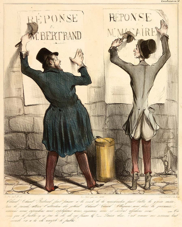 Chaud! Chaud! Bertraud... by Honoré Daumier - Davidson Galleries
