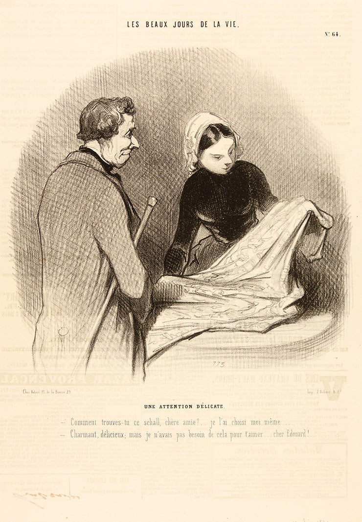 Une Allention Délicate by Honoré Daumier - Davidson Galleries