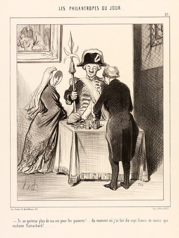 Je ne quèterai plus de marie... by Honore Daumier - Davidson Galleries