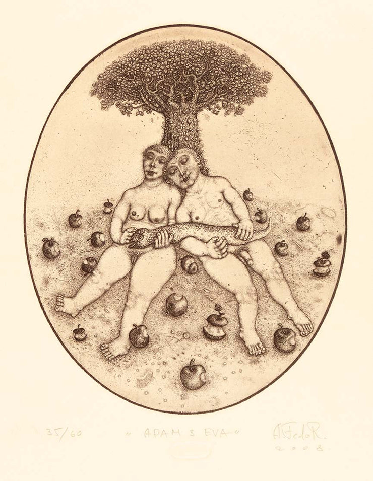 Adam and Eva (Under the Tree) by Oleksiy Fedorenko - Davidson Galleries