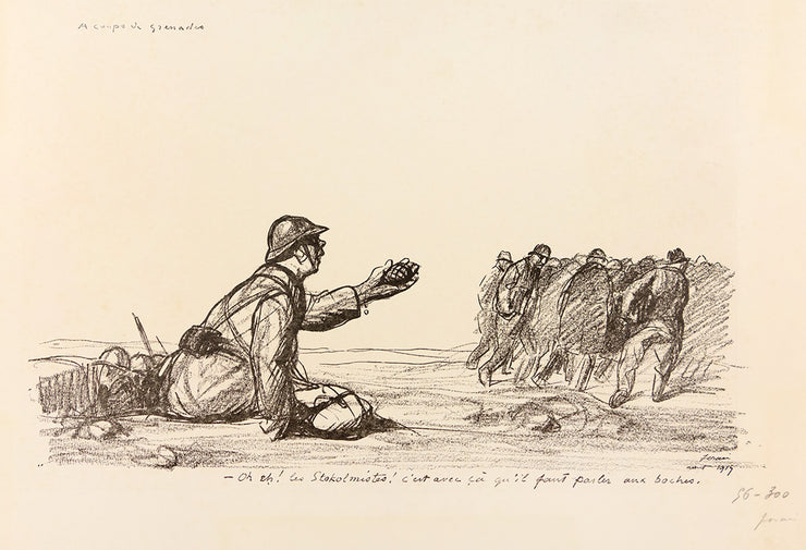 A coups de Grenades by Jean- Louis Forain - Davidson Galleries