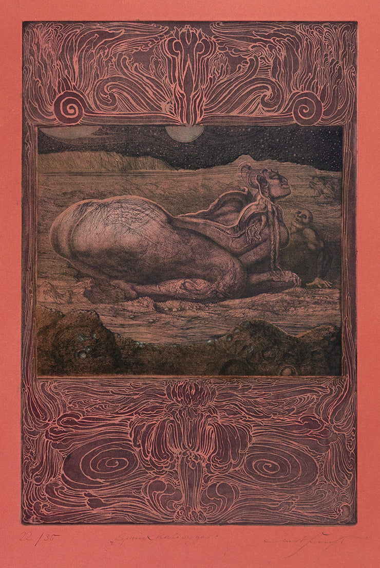 Sphinx Kallipygos by Ernst Fuchs - Davidson Galleries