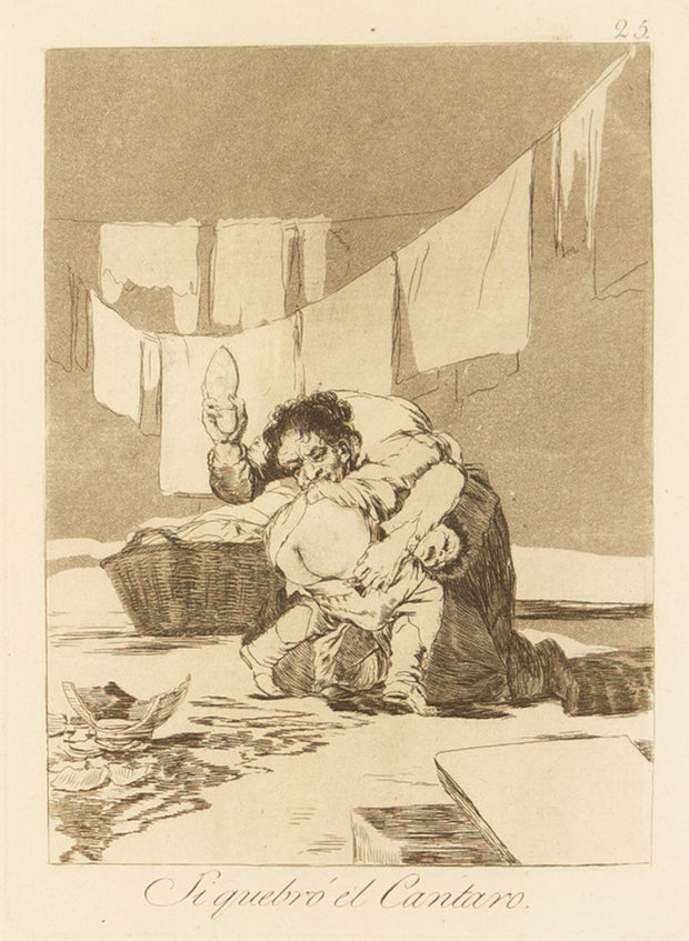Si quebró el cántaro (If He Broke the Pot) by Francisco Goya - Davidson Galleries