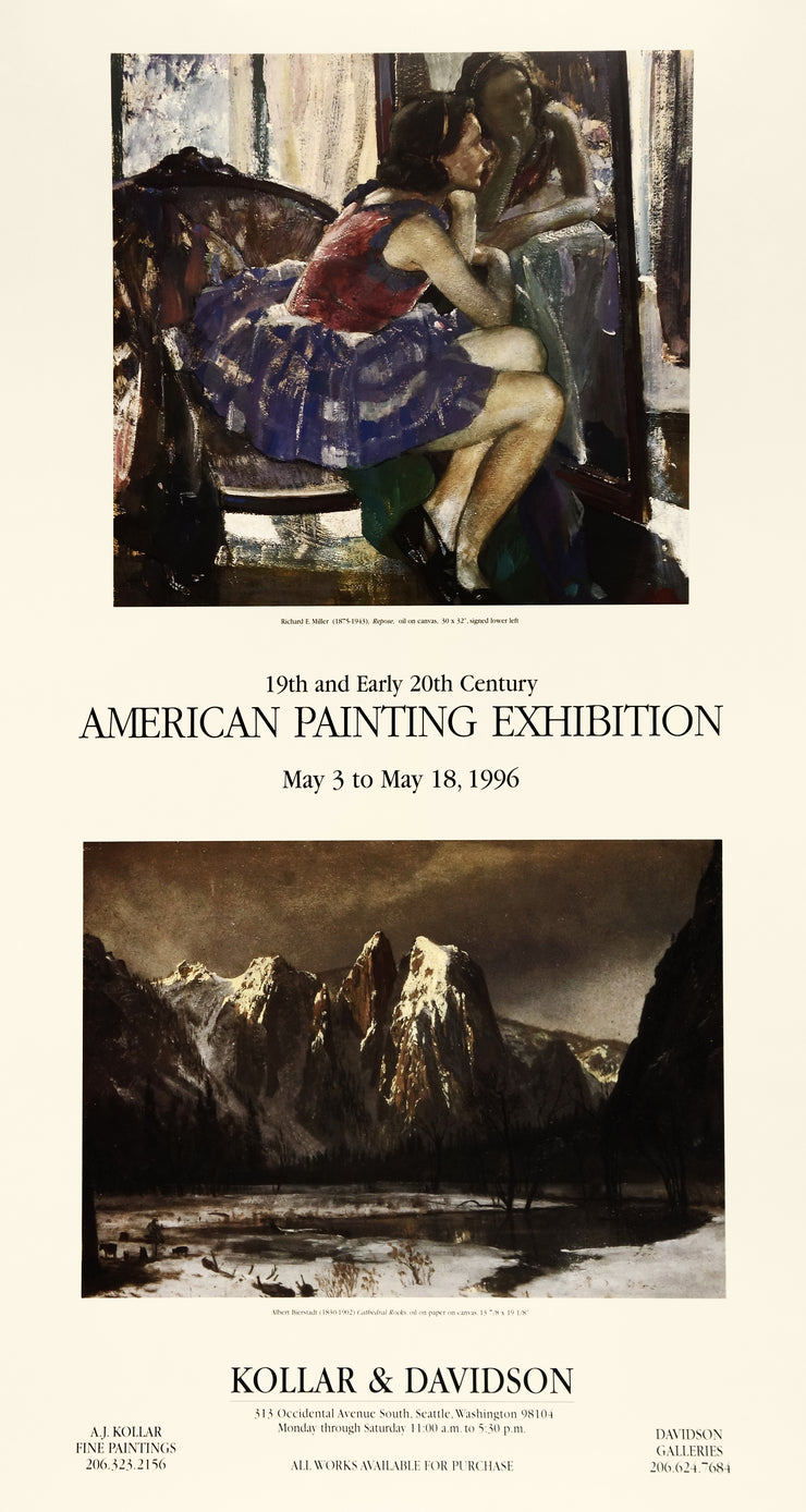 American Painting Exhibition Poster by Multiple Artists - Davidson Galleries