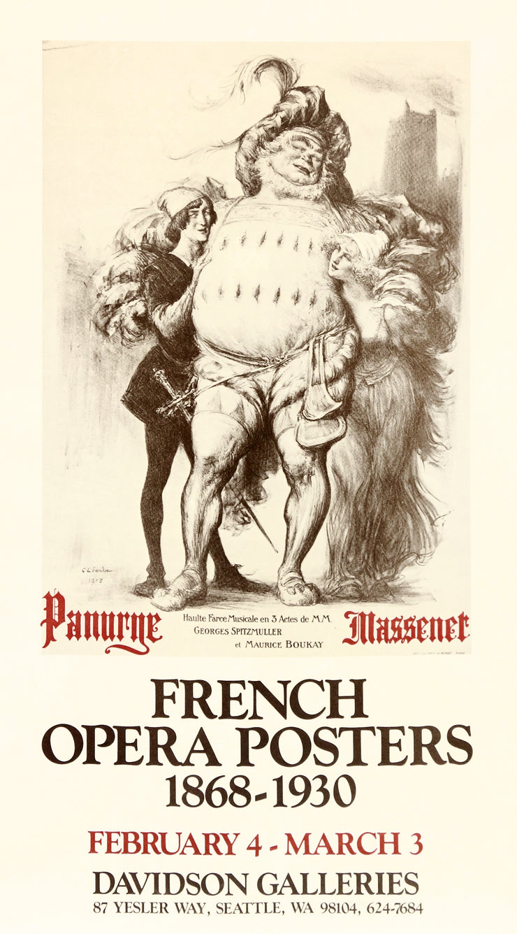French Opera Posters 1868-1930 Exhibition Poster by Charles-Lucien Leandre - Davidson Galleries