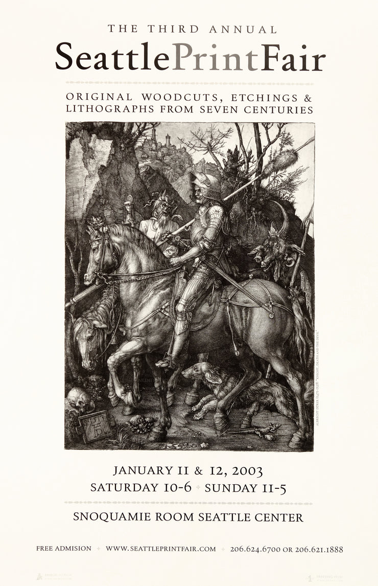 Third Annual Seattle Print Fair Poster by Albrecht Dürer - Davidson Galleries