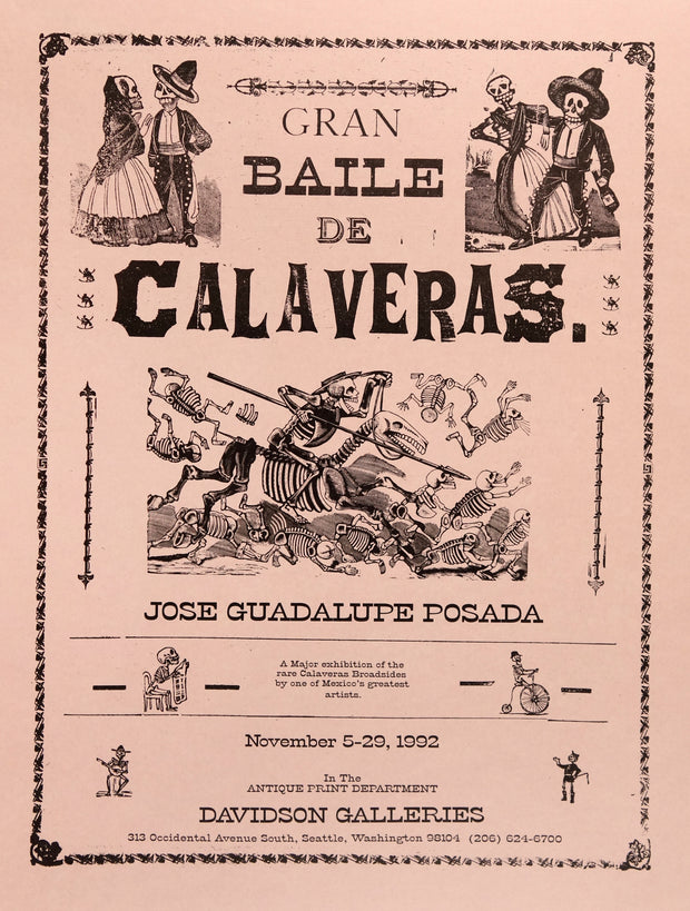 José Guadalupe Posada Gran Baile de Calaveras Poster by José Guadalupe Posada - Davidson Galleries