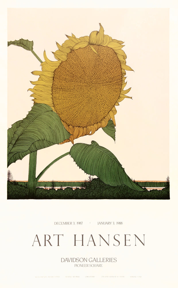 Art Hansen Sunflower Poster by Art Hansen - Davidson Galleries