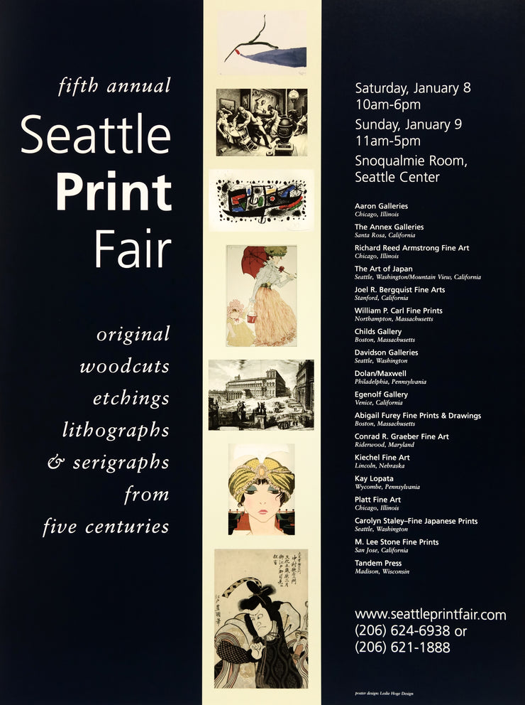 Fifth Annual Seattle Print Fair Poster by Multiple Artists - Davidson Galleries