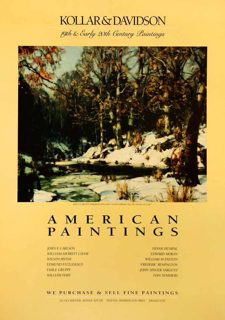 John F. Carlson American Paintings Poster by John F. Carlson - Davidson Galleries