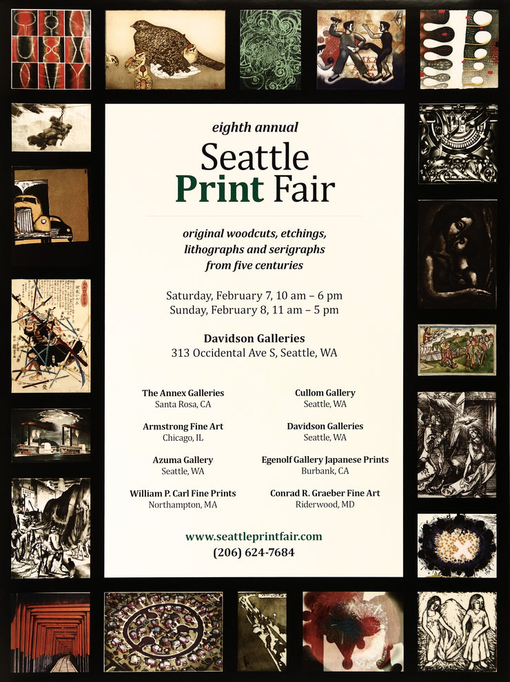 Eighth Annual Seattle Print Fair Poster by Multiple Artists - Davidson Galleries