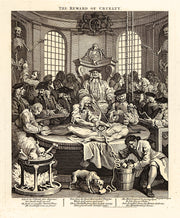 Four Stages of Cruelty (Complete set of four engravings) by William Hogarth - Davidson Galleries