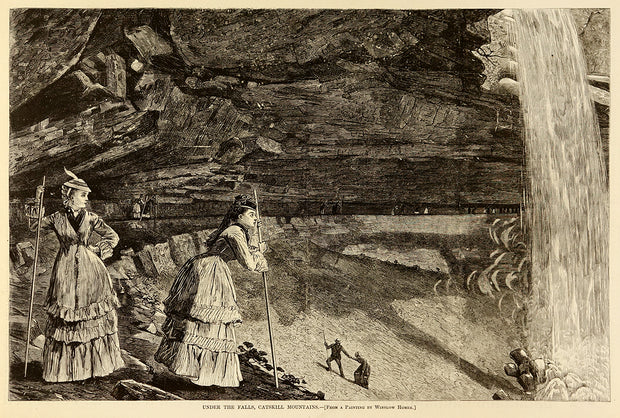 Under the Falls, Catskill Mountains by Winslow Homer - Davidson Galleries
