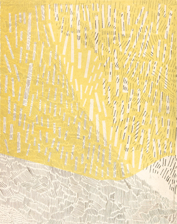 Yellow Gathering Series XVIII by Virginia Hungate-Hawk - Davidson Galleries