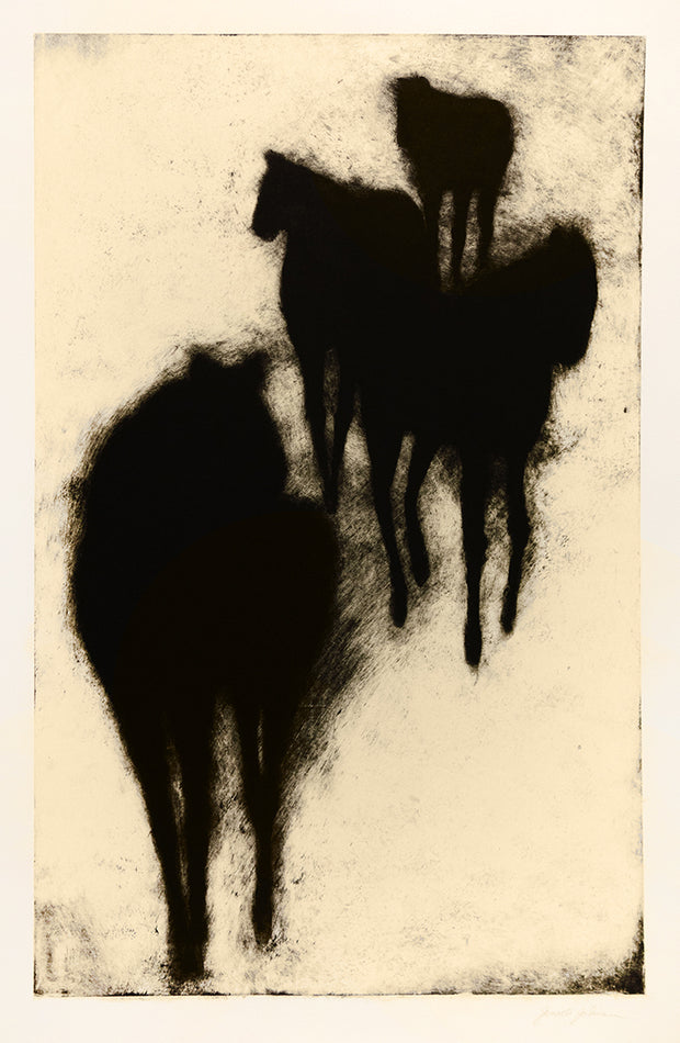 Sketch with Horses II by Jonelle Johnson - Davidson Galleries