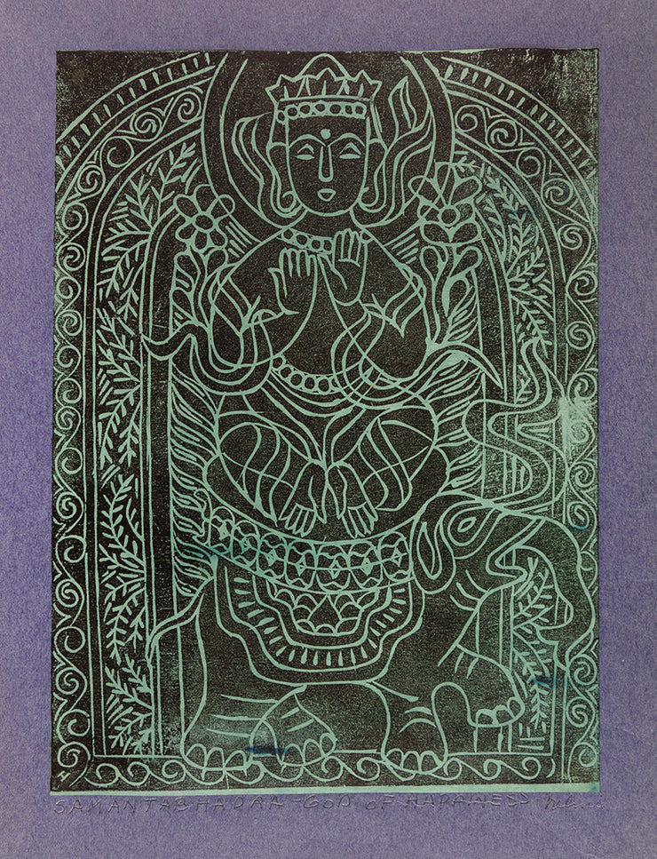 Samantabhadra - God of Happiness by Helmi Dagmar Juvonen - Davidson Galleries